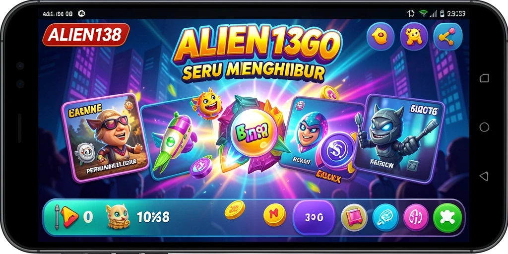 Tampilan menarik dari gameplay Bingo di ALIEN138