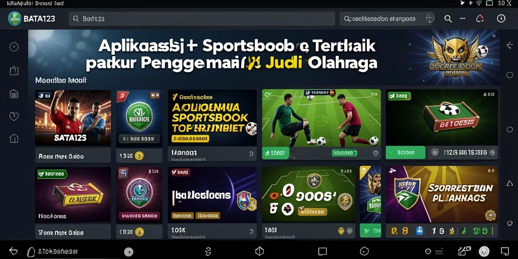 Tampilan gameplay BATA123 saat memasang taruhan olahraga.