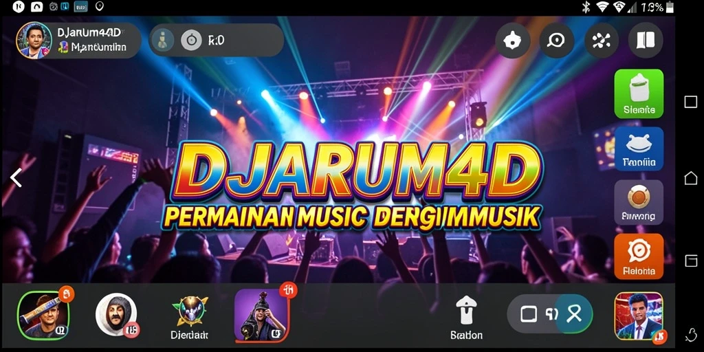 Tangkapan layar <strong>DJARUM4D</strong> menunjukkan pengguna menikmati gameplay musik yang seru.