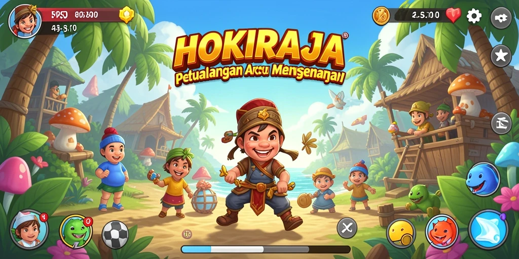 Tangkapan layar HOKIRAJA menampilkan aksi permainan Arcade yang seru.