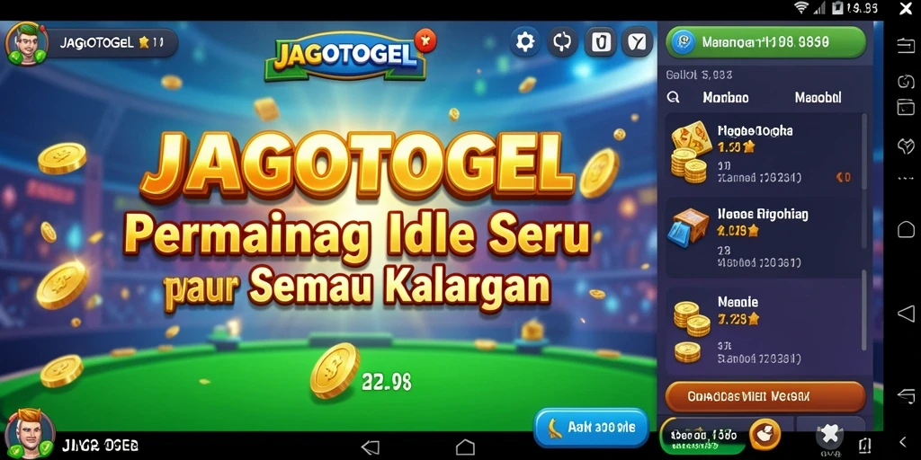 Tangkapan layar gameplay JAGOTOGEL yang menunjukkan aksi Idle yang menarik.