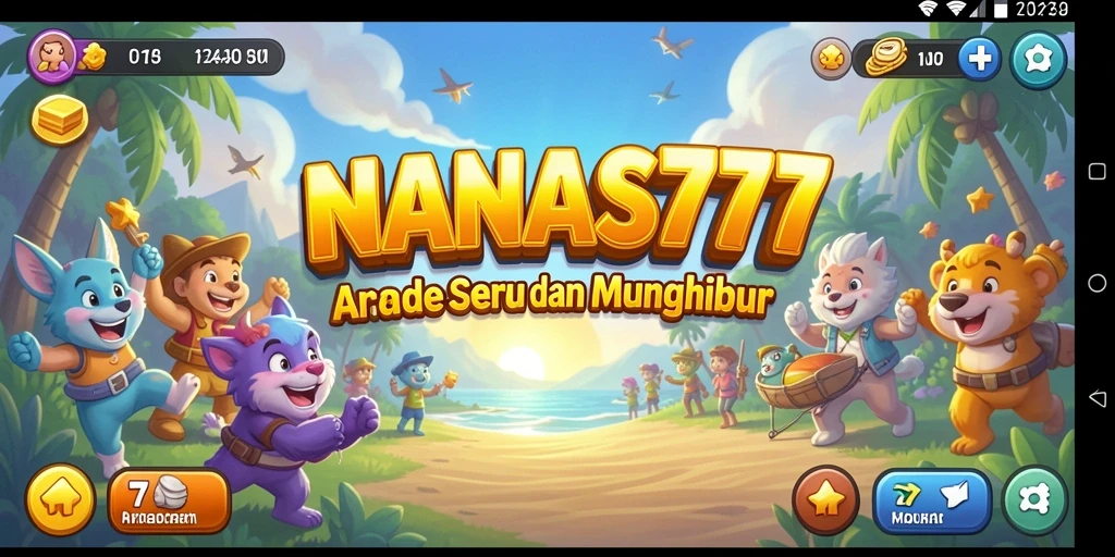 Screenshot gameplay NANAS777 yang penuh warna dan seru.