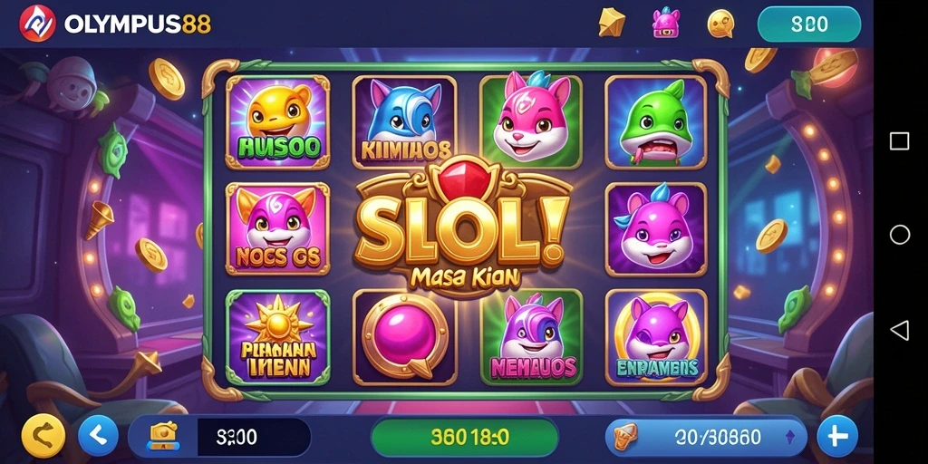 Gameplay OLYMPUS88 yang menarik dengan simbol-simbol khas slot.