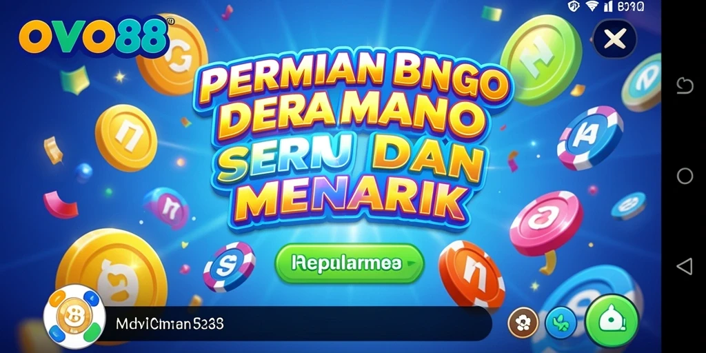 Tampilan gameplay Bingo yang menarik di OVO88.