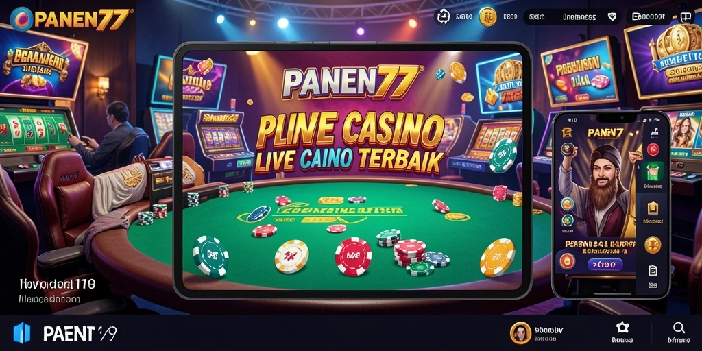 Screenshot gameplay Live Casino di PANEN77 yang menarik dan interaktif.