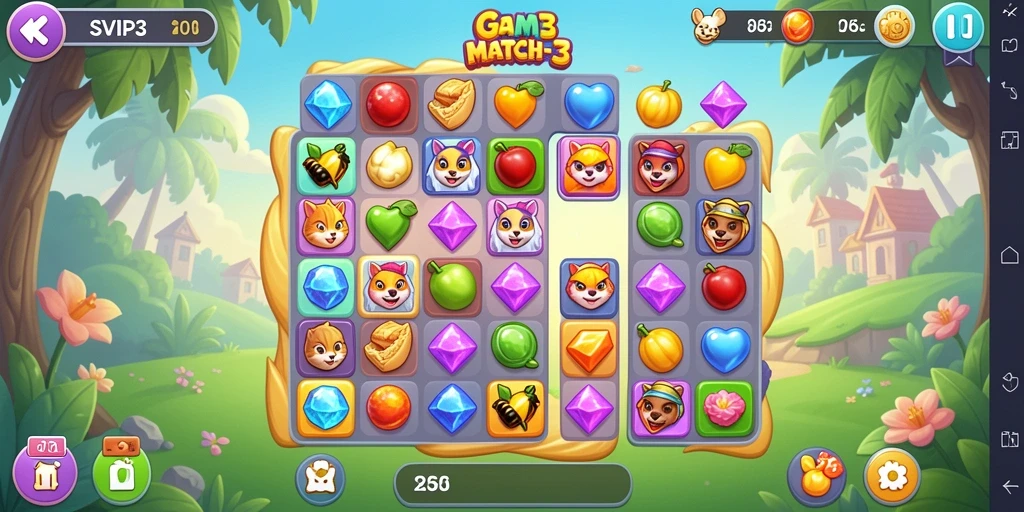 Tampilan gameplay yang seru di SVIP3, penuh warna dan tantangan.
