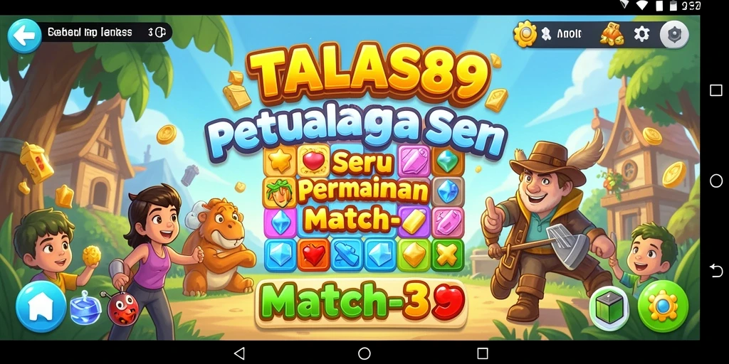 Tampilan grafis cerah dan menawan dari gameplay TALAS89.
