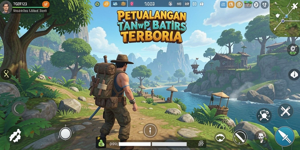 Tangkapan layar dari gameplay TGER123 menampilkan petualangan yang luas dan menakjubkan.