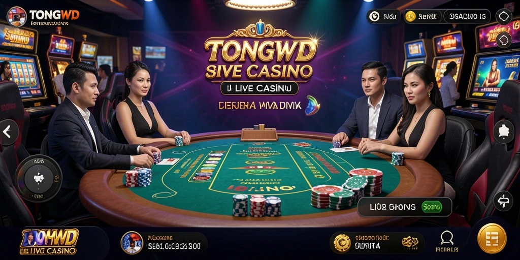 Tampilan gameplay menarik di TONGWD dengan dealer langsung.
