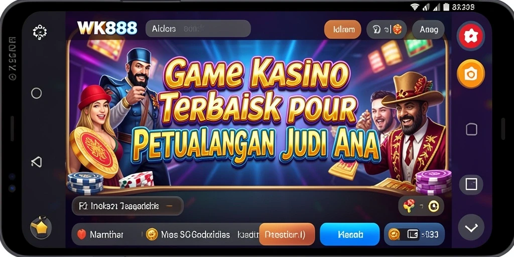 Tampilan gameplay seru WK888 dengan grafis kasino yang menawan.